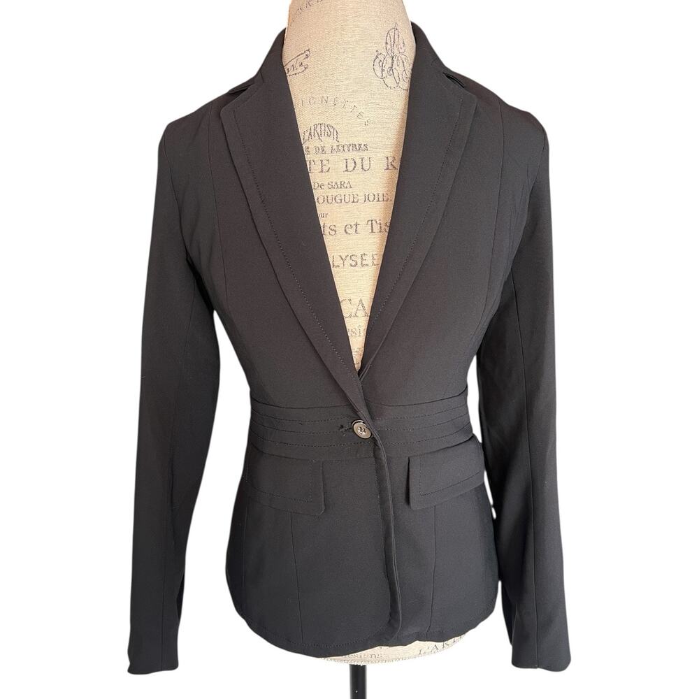 7th Avenue Women’s Black Tailored Blazer – One Button – Workwear – Size 0 - Picture 1 of 8